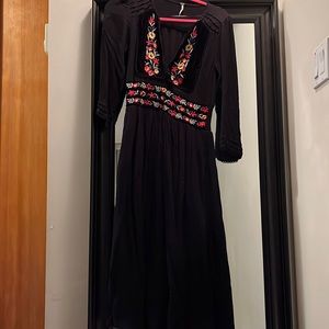 Free People Embroidered Dress - Size S